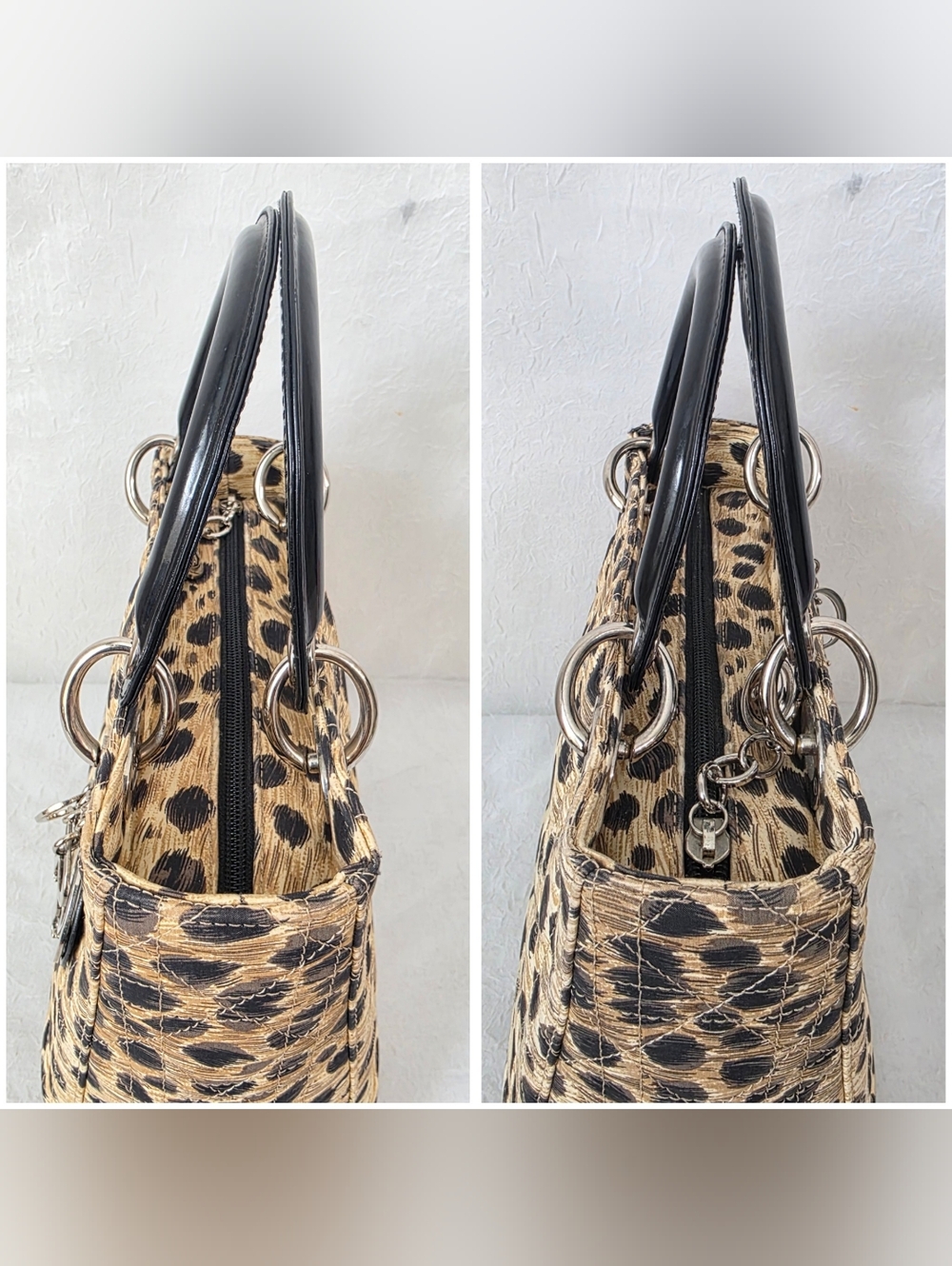 Auth Dior Lady Dior Medium Print Medium Bag - Picture 11 of 13